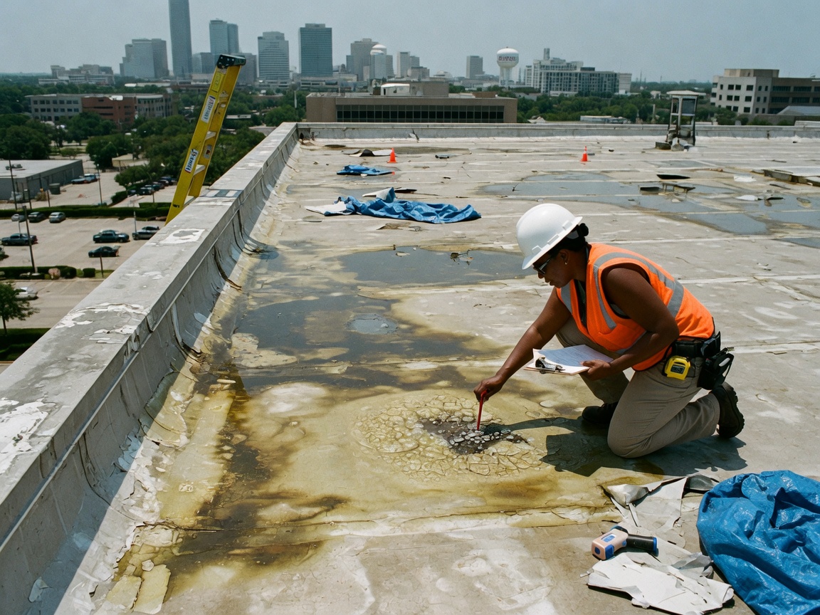 Inspecting Flat Roofs for Summer Heat Damage in Houston