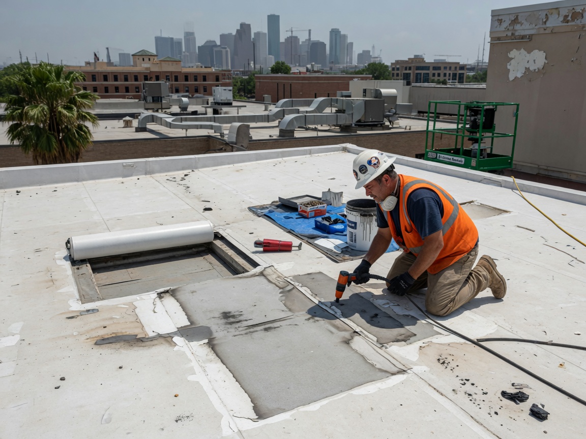 flat roof repair in Pasadena